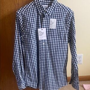 Sonoma Casual Blue and White Button Down Shirt
